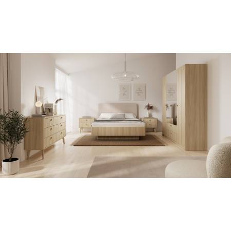 Komoda 4 szuflady w stylu skandynawskim 88 cm VICOI